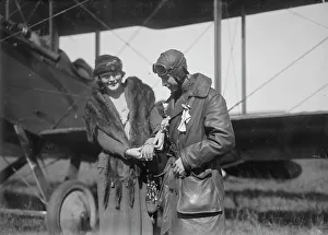 Watch Prints: Claire Ogden, giving watch to Lieutenant W