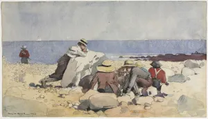 And Graphite Prints: A Clam-Bake, 1873. Creator: Winslow Homer (American, 1836-1910)