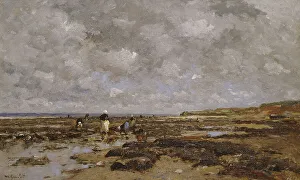 Clam Prints: Clam-Pickers in Villerville. Creator: Wilhelm von Gegerfelt