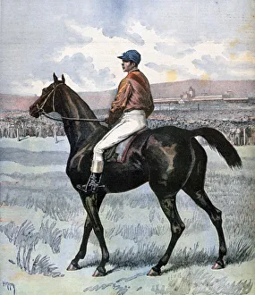 Clamart, winner of the Grand Prix de Paris, owned by Edmond Blanc, 1892. Artist: Henri Meyer