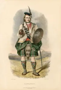 United Kingsom Prints: Clanranald, from The Clans of the Scottish Highlands, pub. 1845 (colour lithograph)