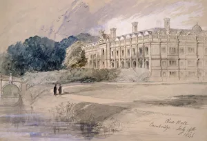 Clare Hall, Cambridge, 1846. Artist: Sir John Gilbert