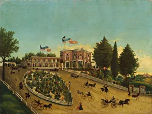 Roundabout Prints: The Claremont, ca. 1855. Creator: Unknown