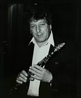 Denman Gallery: Clarinetist John Denman at the Bass Clef, London, 1985. Artist: Denis Williams