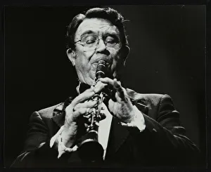 Johnny Gallery: Clarinetist Johnny Mince, Stevenage, Hertfordshire, 1984. Artist: Denis Williams