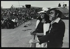 Clarinetist and soprano saxophonist Bob Wilber and singer Pug Horton at Beaulieu, Hampshire, 1977