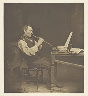 Dumont Prints: Clarionet Player, c. 1897. Creator: John E. Dumont