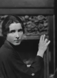 Door Frame Prints: Clark, Estelle, Miss, portrait photograph, 1915 Nov. 2 or Nov. 4. Creator: Arnold Genthe