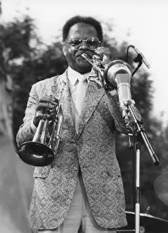 Clark Prints: Clark Terry, Capital Radio Jazz Festival, 1981. Creator: Brian Foskett