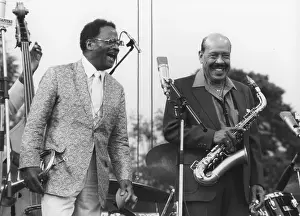 Clark Prints: Clark Terry and Marshall Royal, Capital Radio Jazz Festival, 1981. Creator: Brian Foskett