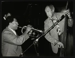 Charlie Collection: Clark Terry and Slam Stewart playing at the Capital Radio Jazz Festival, London, 1980