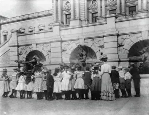 Field Trip Prints: A class of the 2nd Division at the fountain in front of the Library of Congress