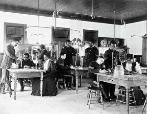 Training College Prints: Class in capillary physics at Hampton Institute