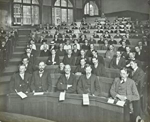 Lecture Collection: A class listening to a lecture, London Day Training College, 1914