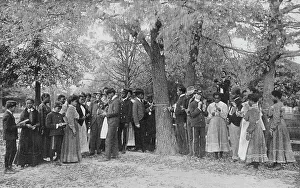 Booker T Prints: Class in outdoor nature study, 1904. Creator: Frances Benjamin Johnston