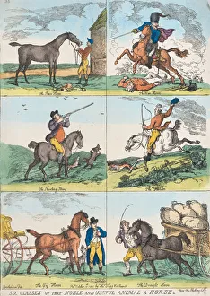 Draft Horse Prints: Six Classes of the Noble and Useful Animal a Horse, October 10, 1811. October 10, 1811