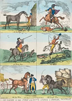 Foxhunting Collection: Six Classes of the Noble and Useful Animal a Horse, October 10, 1811. October 10, 1811