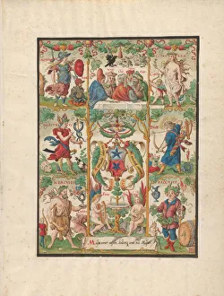 Classical Allegory with the arms of the Ochsenfelder, mid-16th century