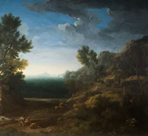 Dughet Poussin Prints: Classical Landscape, 1670. Creator: Gaspard Dughet