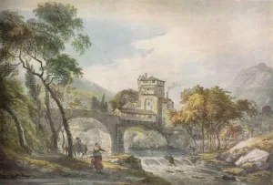 Studio Volume 105 Prints: A Classical Landscape, c18th century. Artist: Paul Sandby
