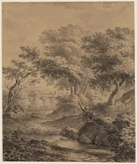 Weir Prints: Classical Landscape with a Distant City, c1800s. Creator: Luigi Gasparini