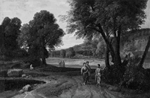 Jean Fran And Xe7 Gallery: Classical Landscape with Two Women and a Man on a Path, 1660 / 70