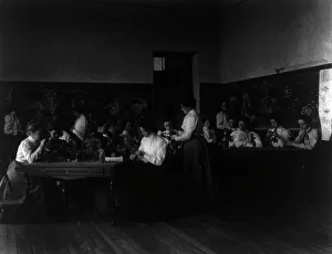 Classroom scene - ladies floriculture class, Normal School, Washington, D.C. (1899?). Creator: Frances Benjamin Johnston