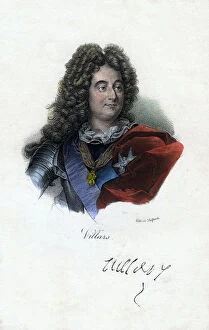 Claude Louis Hector de Villars, French general, (c19th century).Artist: Delpech