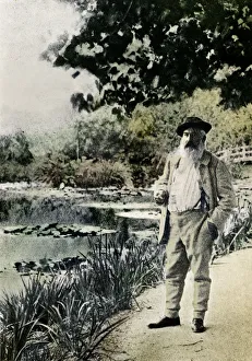 Claude Monet, Giverny, 1905. Artist: Jacques-Ernest Bulloz