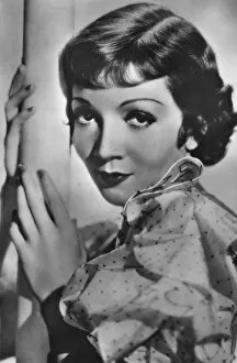 Claudette Colbert, French-born American stage and film actress, c1928-1940.Artist: Paramount Pictures