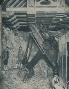 Our Wonderful World Prints: Clawing Out the Heart of a Mountain for a Colorado City Tunnel, c1935