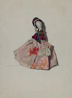 Jane Iverson Prints: Clay Pipe Doll, c. 1936. Creator: Jane Iverson