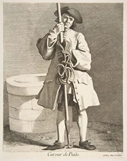 Plumbing Gallery: Well Cleaner, 1746. Creator: Caylus, Anne-Claude-Philippe de