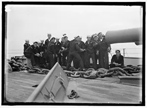 Cleaning Prints: Cleaning 12 gun, between 1910 and 1920