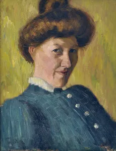 Topknot Prints: My cleaning lady, 1905. Creator: Georg Pauli