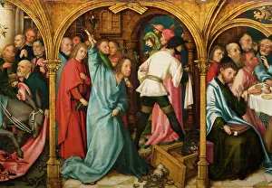Territorial Prints: The Cleansing of the Temple, 1501. Creators: Hans Holbein the Elder, Jesus Christ