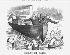 Burden Prints: Clearing the Course!, July 7, 1888. Artist: Joseph Swain