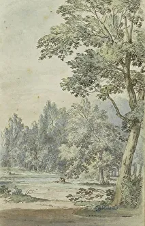Johannes Huibert Prins Prints: Clearing in a forest, 1783. Creator: Johannes Huibert Prins