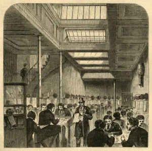 Clerk Gallery: The Clearing House, 1897. Creator: Unknown
