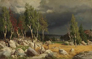 Fanny Maria Churberg Prints: A Clearing, Uusimaa Landscape; Burnt Clearing