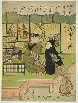 Harunobu Prints: Clearing Weather at Asakusa (Asakusa no seiran)