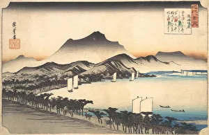 Clearing Weather at Awazu, 19th century. Creator: Ando Hiroshige Clearing Weather at Awazu, 19th century. Creator: Ando Hiroshige