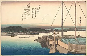 Ando Collection: Clearing Weather at Shibaura, ca. 1838. ca. 1838. Creator: Ando Hiroshige