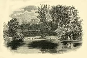 Punting Gallery: At Cleeve, On the Thames, c1890. Creator: Unknown