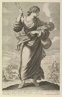 Heroine Gallery: Clélie, 1647. Creators: Gilles Rousselet, Abraham Bosse