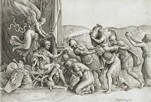 Etching And Engraving Prints: The Clemency of Scipio, between 1530 and 1560. Creator: Battista Franco Veneziano
