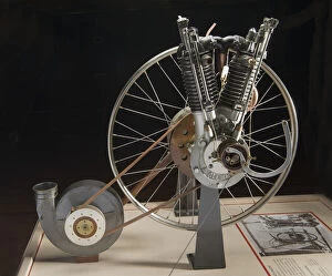 Clement V-2 Engine, 1903. Creator: Clément-Bayard