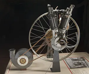 Cl And Xe9 Gallery: Clement V-2 Engine, 1903. Creator: Clément-Bayard
