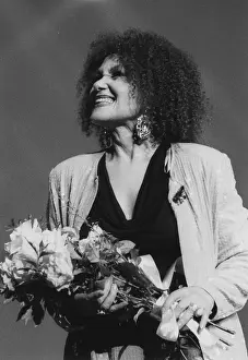 Laine Prints: Cleo Laine, Brecon Jazz Festival, 1995.. Creator: Brian Foskett