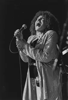 Laine Prints: Cleo Laine, Brecon Jazz Festival, 1995.. Creator: Brian Foskett